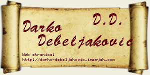 Darko Debeljaković vizit kartica